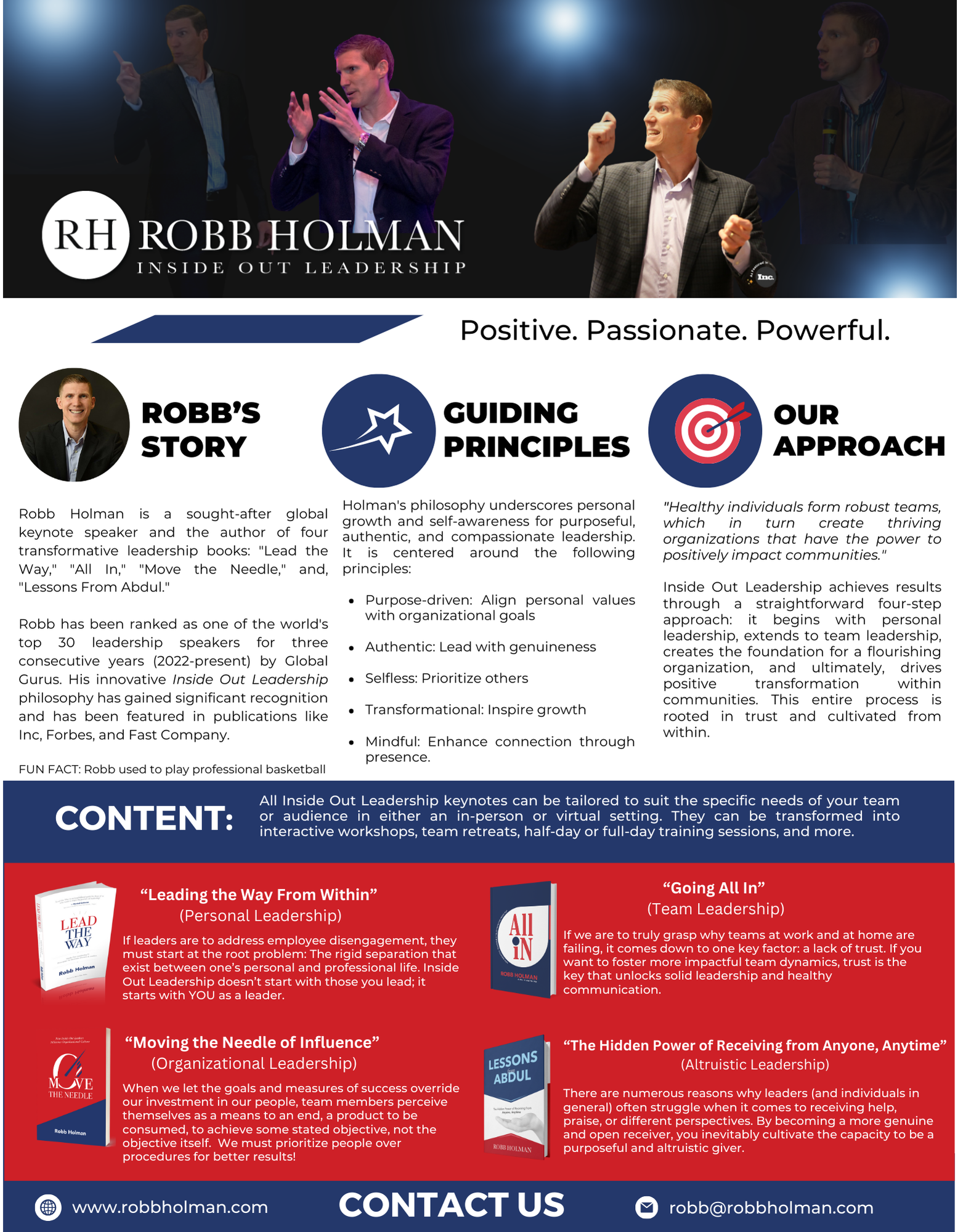Inside Out Leadership Speaker flyer